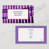 Adventorgel Pipes Organist Visitenkarte (Vorne/Hinten)