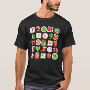 ADVENTSKALENDER COUNTDOWN BIS WEIHNACHTEN Ferien T-Shirt