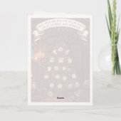 Adventskalender-Feiertags-Weihnachtskarte Karte (Rückseite)