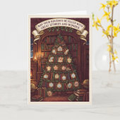 Adventskalender-Feiertags-Weihnachtskarte Karte (Gelbe Blume)