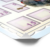 adventskalender mit bärtigem nikolaus fotodruck (Ecke)