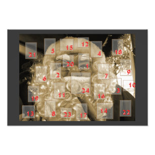 adventskalender mit nikolaus fotodruck
