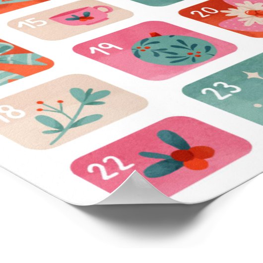 Adventskalender Poster (Ecke)