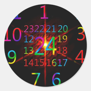 Adventskalender Runder Aufkleber