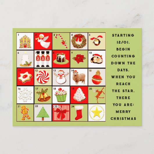 Adventskalender Weihnachten (Vorderseite)