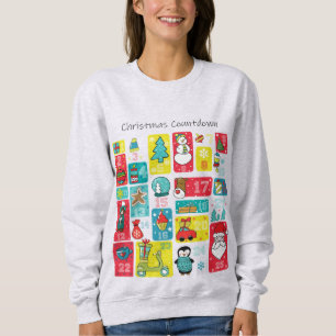 Adventskalender Weihnachtsfeiertag Sweatshirt