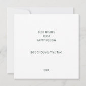 Adventskalender Weihnachtskarte Einladung (Rückseite)