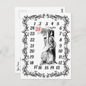 Adventskalender Weihnachtsrat Religiöse Postkarte (Vorne/Hinten)