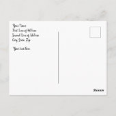 Adventskalender Weihnachtsrat Religiöse Postkarte (Rückseite)