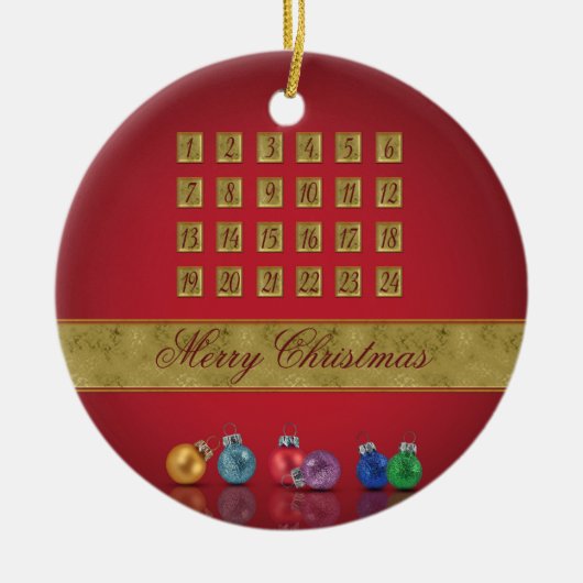 Adventskalender Weihnachtsschmuck (Vorne)