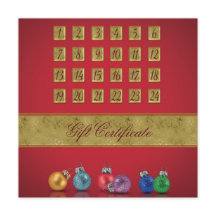 Adventskalender Weihnachtsschmuck