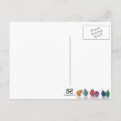 Adventskalender Weihnachtsschmuck Feiertagspostkarte (Rückseite)