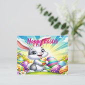 Adventskarte Ostern mit Sonnenschein Postkarte (Stehend Vorderseite)