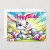 Adventskarte Ostern mit Sonnenschein Postkarte (Vorne/Hinten)