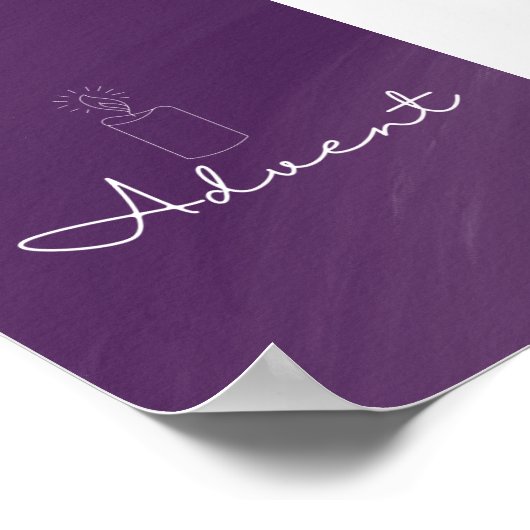 Adventskartendruck Poster (Ecke)