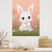 Adventskindermädchen Poster (Küche)