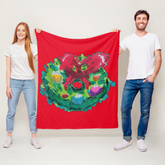 Adventskranz Fleecedecke
