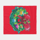 Adventskranz Fleecedecke (Vorderseite (Horizontal))