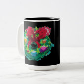 Adventskranz Zweifarbige Tasse (Vorderseite Links)