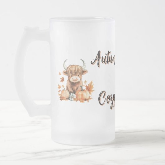 Adventskuh Mattglas Bierglas (Links)