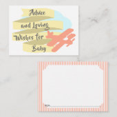 Adventure Adventure Cards für Baby Hinweiskarte (Vorne/Hinten)