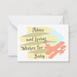 Adventure Adventure Cards für Baby Hinweiskarte