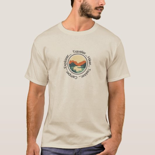 "Adventure Aesthetics" and "Camping Trip Essential T-Shirt (Vorderseite)