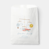 Adventure Airplane Hot Air Balloon Baby Shower  Geschenktütchen (Vorderseite)