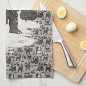 adventure American Bulldog gladiator dog Geschirrtuch (Viertel Falte)