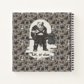 adventure American Bulldog gladiator dog T-Shirt Notizblock (Rückseite)