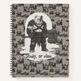 adventure American Bulldog gladiator dog T-Shirt Notizblock