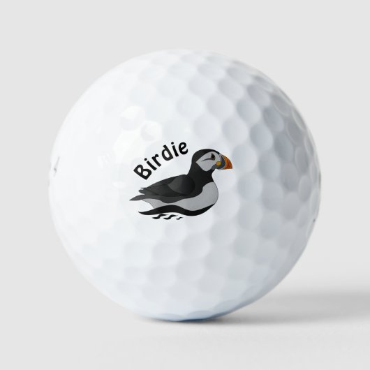 Adventure Atlantic Puffin Cartoon Golfball (Vorderseite)