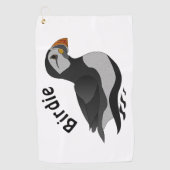 Adventure Atlantic Puffin Cartoon Golfhandtuch (Vorderseite)
