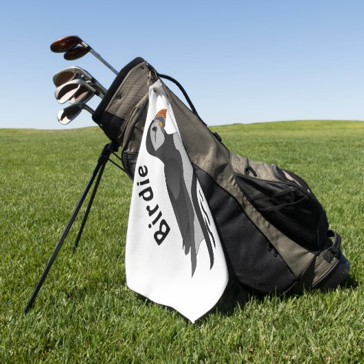 Adventure Atlantic Puffin Cartoon Golfhandtuch (Gras)