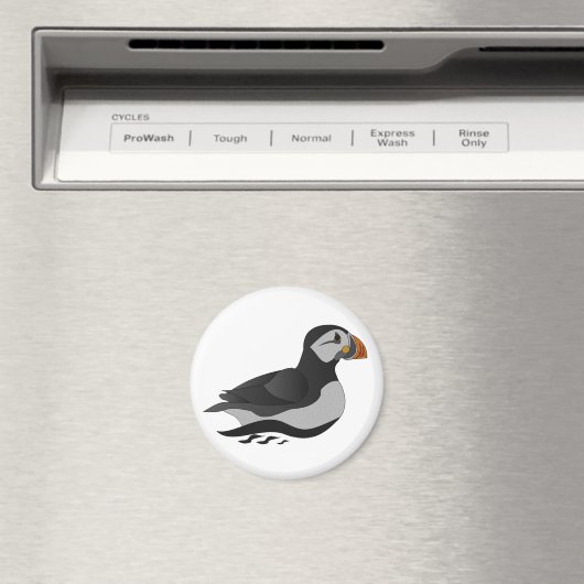 Adventure Atlantic Puffin Cartoon Magnet (In Situ (Geschirrspüler))