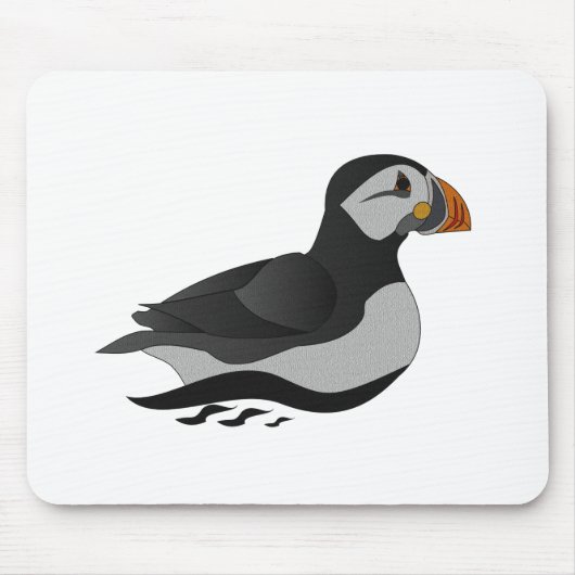 Adventure Atlantic Puffin Cartoon Mousepad (Vorne)