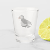 Adventure Atlantic Puffin Cartoon Schnapsglas (Rückseite)