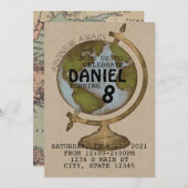 Adventure Await Birthday Einladung (Vorne/Hinten)