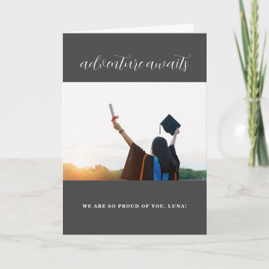 Adventure Awaits Abschluss Card Karte (Vorderseite)