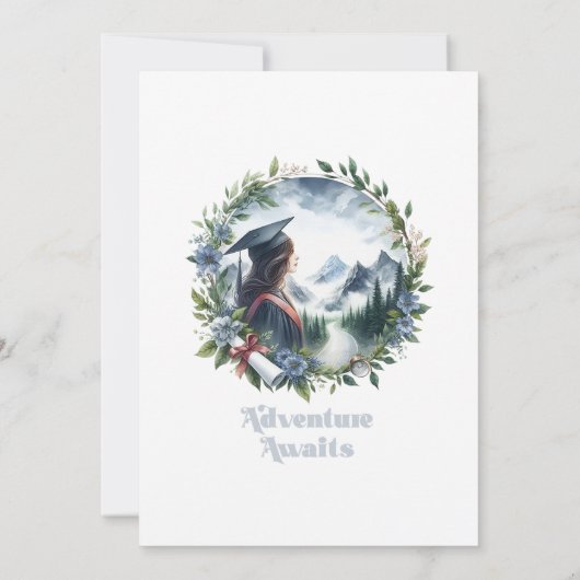 Adventure Awaits Abschluss Dankeskarte (Rückseite)