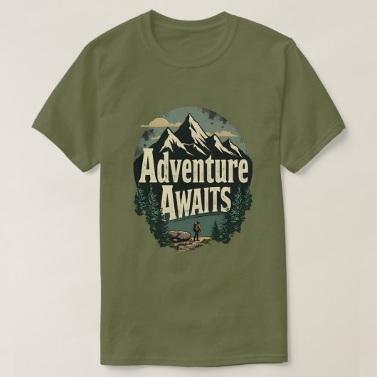 Adventure Awaits - Adventure Lovers T - Shirt (Design vorne)