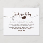 "Adventure Awaits" Anfrage Card "Books for Baby" Begleitkarte (Vorderseite)