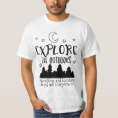"Adventure Awaits" Anpassbarer T - Shirt (Vorderseite)