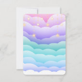 Adventure Awaits Aviation Baby Shower Dankeskarte (Rückseite)