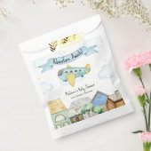 Adventure Awaits Aviator Airplane Baby Shower  Geschenktütchen (Versiegelt)