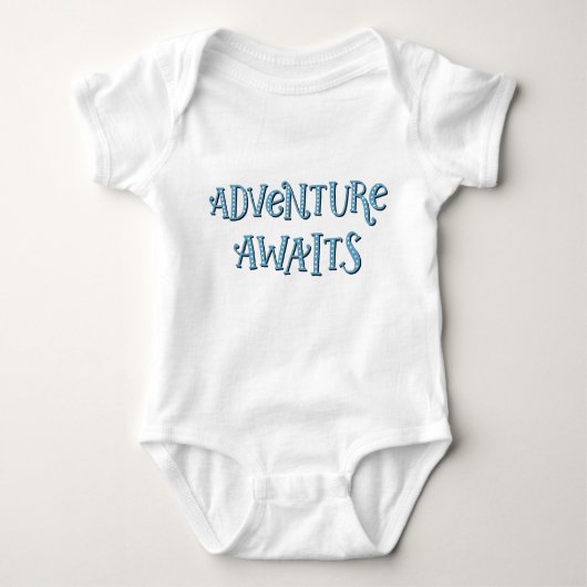 Adventure Awaits Baby Bodysuit Baby Strampler (Vorderseite)