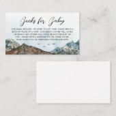 Adventure Awaits Baby Shower Books for Baby Visitenkarte (Vorne/Hinten)