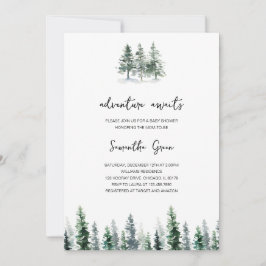 Adventure Awaits Baby Shower Einladung