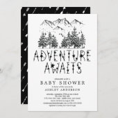 Adventure Awaits Baby Shower Einladung (Vorne/Hinten)