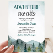 Adventure Awaits Baby Shower Einladung